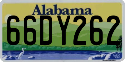 AL license plate 66DY262