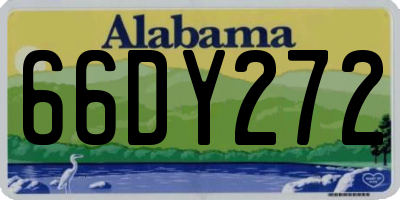 AL license plate 66DY272