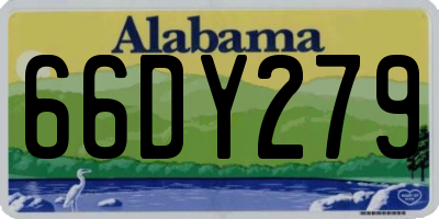 AL license plate 66DY279