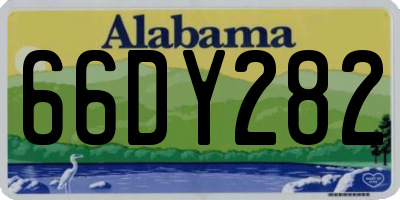 AL license plate 66DY282