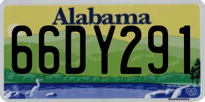 AL license plate 66DY291