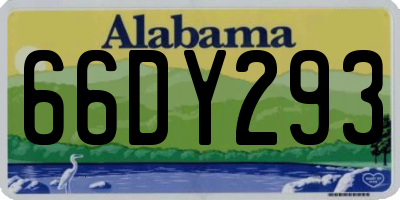 AL license plate 66DY293