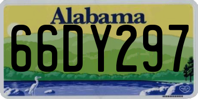 AL license plate 66DY297