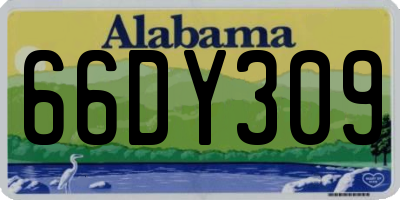 AL license plate 66DY309