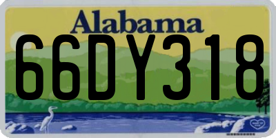 AL license plate 66DY318