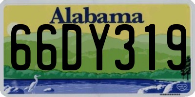 AL license plate 66DY319