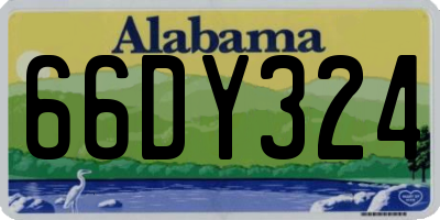 AL license plate 66DY324