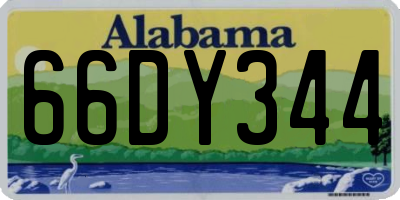 AL license plate 66DY344