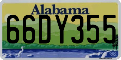 AL license plate 66DY355