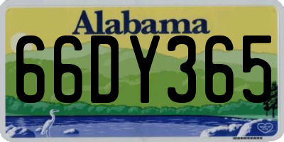 AL license plate 66DY365