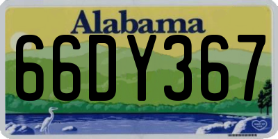 AL license plate 66DY367