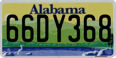AL license plate 66DY368