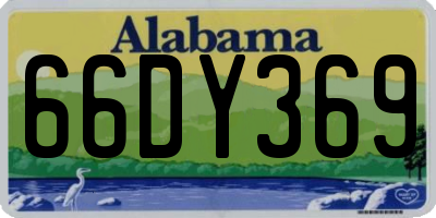 AL license plate 66DY369