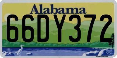 AL license plate 66DY372