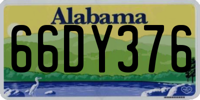AL license plate 66DY376