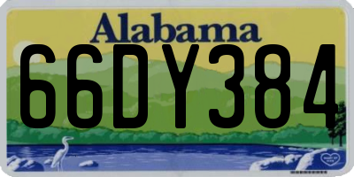 AL license plate 66DY384