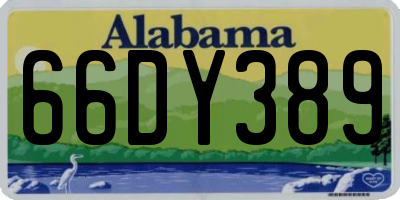AL license plate 66DY389