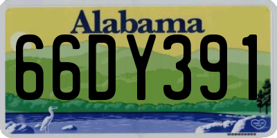 AL license plate 66DY391