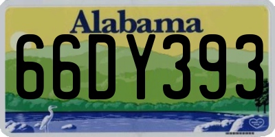 AL license plate 66DY393