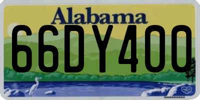 AL license plate 66DY400