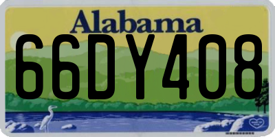 AL license plate 66DY408
