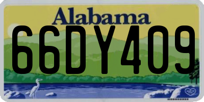 AL license plate 66DY409
