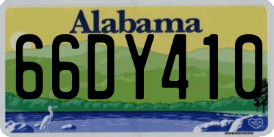 AL license plate 66DY410