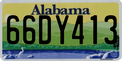 AL license plate 66DY413