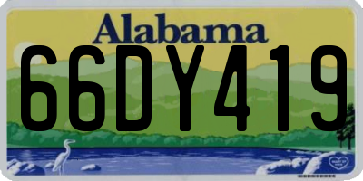 AL license plate 66DY419