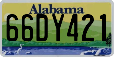 AL license plate 66DY421