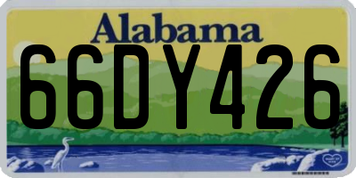 AL license plate 66DY426