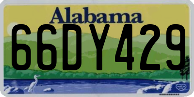 AL license plate 66DY429
