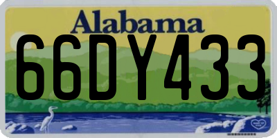AL license plate 66DY433