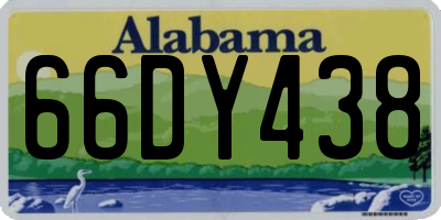 AL license plate 66DY438
