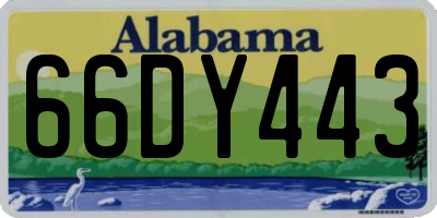 AL license plate 66DY443