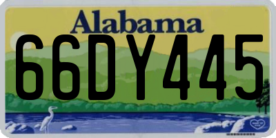 AL license plate 66DY445