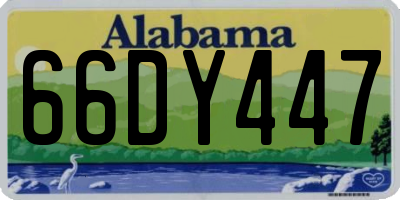 AL license plate 66DY447