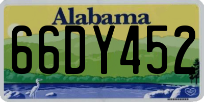 AL license plate 66DY452