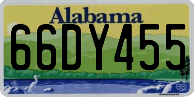 AL license plate 66DY455