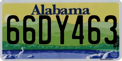 AL license plate 66DY463
