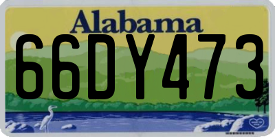 AL license plate 66DY473