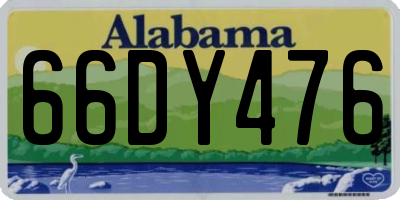 AL license plate 66DY476