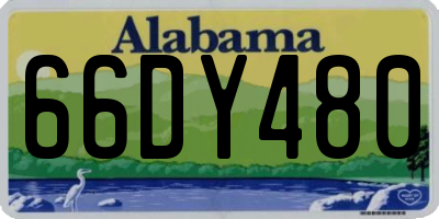 AL license plate 66DY480