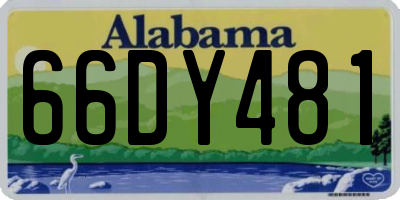 AL license plate 66DY481