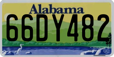 AL license plate 66DY482