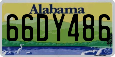 AL license plate 66DY486