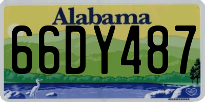 AL license plate 66DY487