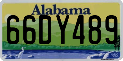 AL license plate 66DY489