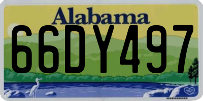 AL license plate 66DY497