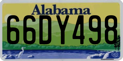 AL license plate 66DY498